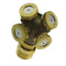 4-Head Brass 1/2" DN15 Garden Watering Agriculture Spray Nozzle Sprinkler