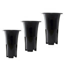 3x Plastic Plant Pots Garden Flower Pots Planters Indoor Outdoor Floral Planter