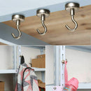 6Pcs Magnetic Hooks, Premium 25Lb Neodymium Heavy Duty Magnetic Hooks,Indoo