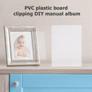 50pcs PVC Plastic Sheet DIY Scrapbook Handmade Shake Card Album Photo Frame