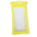Hot spring swimming touch screen mobile phone waterproof bag (yellow)