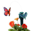 4pcs Lifelike Solar Planter Dancing Butterfly Stakes Home Garden Decor