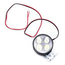 12V 4 LED Spot Light Head Light Lamp Motor Bike Car  Truck+Light ClipS X3R