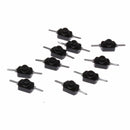 10Pcs 1A 30V DC 250V Black Latching On Off Mini Torch Push Button Switch B Ew