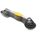6Pcs/Set Magnetic Measuring Spoons Set Stainless Steel Stackable Dual Sided Z8O8