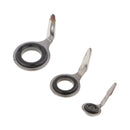 10pcs Stainless Steel Fishing Rod Guides Ceramic Ring Line Ring