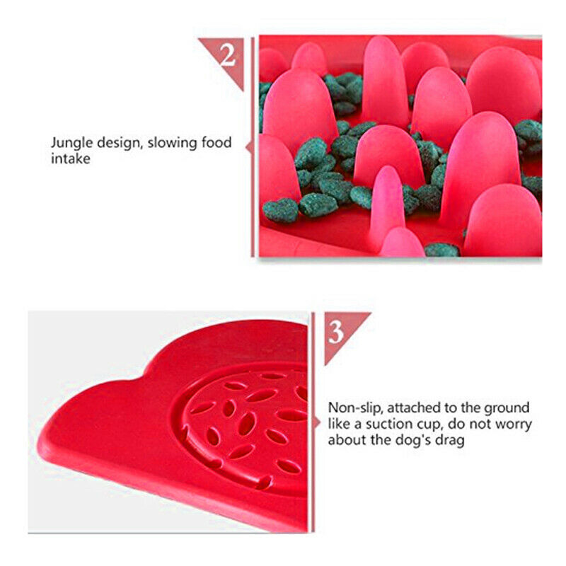 Silicone Cloud Shape Pet Food Bowl Cat Slow Feeder Funny Dog Feeder Mat for O2F1