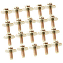 Pack of 20 Drum Kit Claw Hook Screws Golden Percussion Instrument Parts