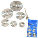 7PCS HSS Circular Saw Disc Set Dremel Mini Drill Rotary Tool Cutting Blade Set