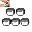 5Pcs Stainless Steel Finger Ring Bottle Caps Opener Beer Bar Tools 1.6cm Width