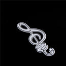 Musical Note Shape scrapbooking photo album decor Metal Stencil cutting die BX