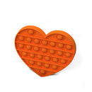 Push Bubble Fidget Sensory Toys Antistress Vent Squeeze Toys (Orange)