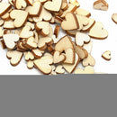 100pcs Rustic Wooden Love Heart Wedding Table Scatter Decoration Crafts  Z