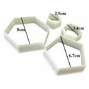 The Easiest Football Cookie Ever Cutter Set - 4 Size - Stadium player, worl K3Q2