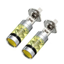 1Pair DC 12V H1 100W LED Fog DRL Driving Car Lamp Bulbs Bright Yellow