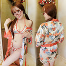 3x Sexy Women's LingerieSet Bath Robe Gown Babydoll Nightwear SleepwearSet OZ