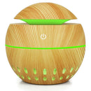 130mL USB Essential Oil Diffuser Ultrasonic Humidifier (Light Brown 003A)
