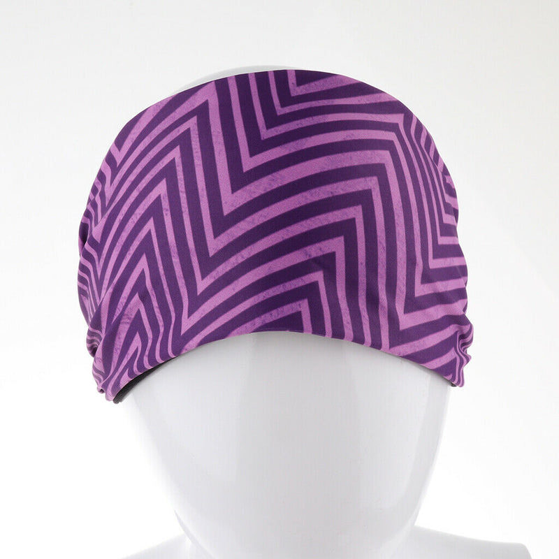 Purple Travel Yoga Sport Makeup Headband Anti-slip Unisex Wide Hairband