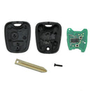 2 Button Remote Car Key Shell Case 434MHz REMOTE Car KEY WITH CHIP For Citr