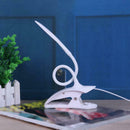 LED USB Eye-protection Reading Night Light Clamp Kids Study Desk Lamp(White
