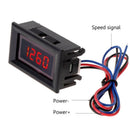Car Motorcycle Digital Tachometer Tacho Gauge with Battery Overvoltage Alarm New