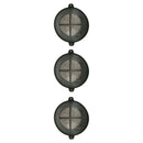 3pcs Industrial Army Green 8cm Dia Net Plastic Paint Strainers G2M3