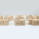 Montessori Wooden Toys Math Building Blocks 1-10 Number Blocks Toddler Grab Toys