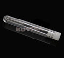 10pcs 12x75mm Clear Plastic Test Tubes with Clear White Caps Stoppers Gift 3C