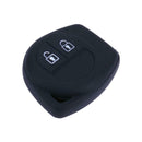 Silicone 2 Button Remote Key Case Fob Protect Cover for Suzuki SX4 (Black)