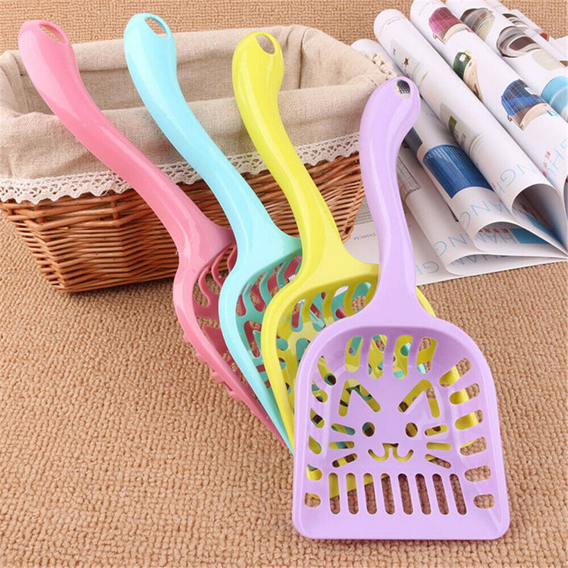 1pc Plastic Cat Litter Shovel Hollow Waste Sifter Scoop Cleaning Tray F Pet Cats