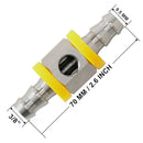 3/8" Stainless Steel Car Fuel Line Fuel Pressure T-Fitting Adapter w/Clamps