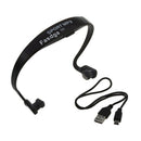 Fasdga Helmets Headphones Sport MP3 Player Wireless FM TF Card Black