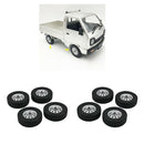 8pcs Simulation Upgrade Rubber Tires 2.2 Inch Wheel Rim for WPL D12 Car