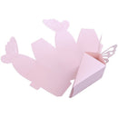 20PCS Butterfly e-Gift Box Candy Boxes Wedding Sweet Party Decor(pink)