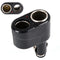 2 Way Car Cigarette Lighter Charger Socket Splitter Lighter Socket Adapter M&O