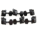 3L3R Chrome Semiclosed Tuning Pegs Machine Heads for Acoustic Guitar Black A
