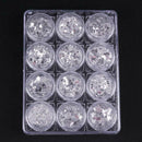 12jars/set Mixed Shaped Nail Art Glitter Sequins Tips Manicure Decor Tools