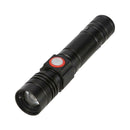 Mini XML T6 LED Flashlight USB Charging Zoomable 3 Modes Outdoor Torch