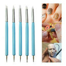 13pcs Polymer Modeling Clay Sculpting Tools, Dotting Pen, Silicone Tips, Ba A3W6