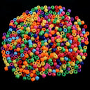 600 Pcs Mixed Plastic Pony Beads 9mm x 6mm(3/8" x 2/8")
