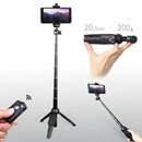 Wireless Bluetooth Remote Extendable Selfie Stick Monopod Tripod Phone Stan P6F2