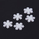 100pcs Plastic Button Snowflake Scrapbooking Pendant Christmas Decor