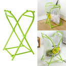 Foldable Floor Type X-Type Trash Can Plastic Garbage Bag Holder Kitchen Sto