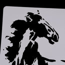 Horse Stencil Cake Mould Kids Painting Scrapbook Template Stencils DIY Decor BX