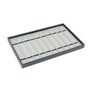 10 Slots/Grids Watch Display Tray Jewelry Showing Shelf Pu Flicking Wrists  P8U2