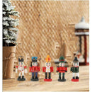 6pcs 2.76in Christmas Ornaments Nutcrackers Soldier Puppet for Home Shop Window