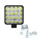 Square 48W LED Work Light 12V 24V Off Road Flood Spot Lamp For Car Truck SUSEAU