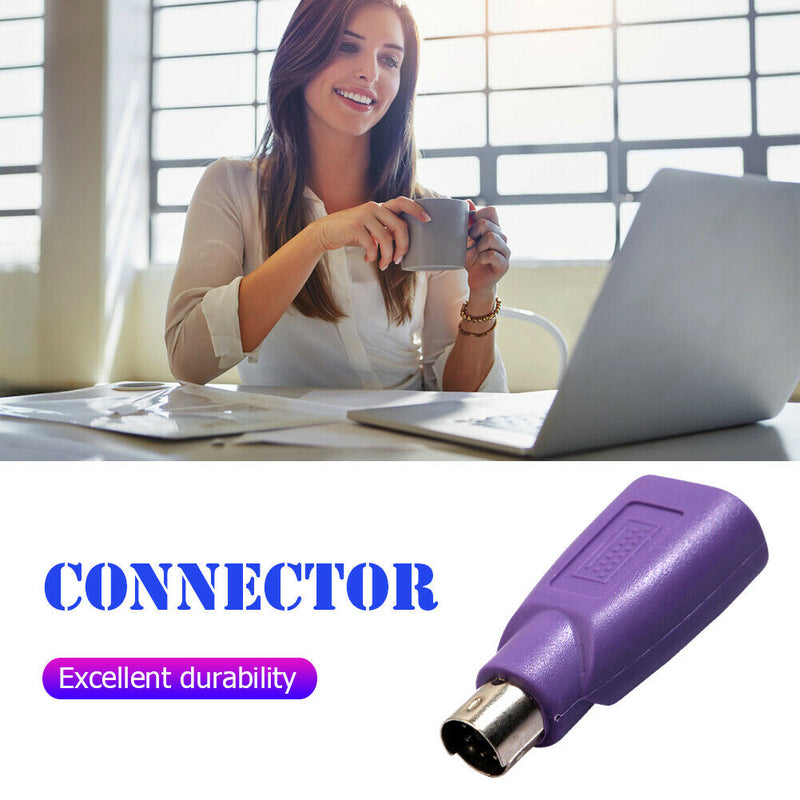 5pcs PS2 Male to USB Female Adapter Computer Mouse Keyboard Converters