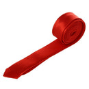 Red Self Tie Style Polyester Necktie Neckwear for Ladies