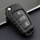 Black Car Smart Key Fob Fob Case Cover Shell For Audi A1 A3 S3 Q3 Q7 TT A6L